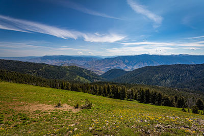 Scenic view of landscape against sky