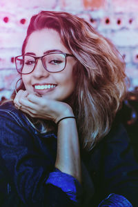 Portrait of a smiling young woman