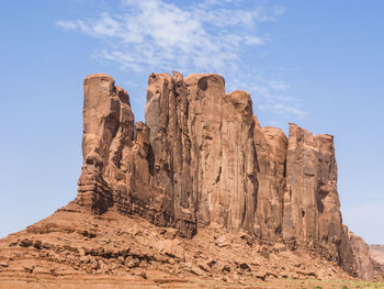 Rock formations against sky