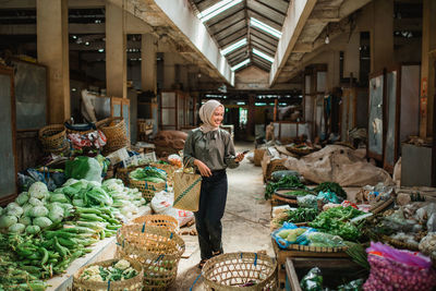 Vegetables for sale at market