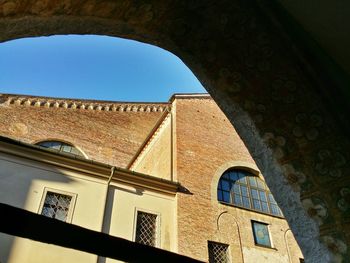 Low angle view of building against sky