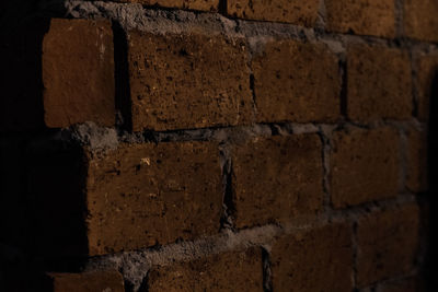 Close-up of brick wall