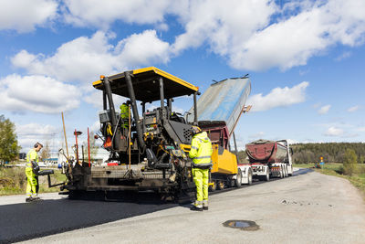 View of roadworks