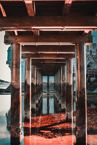 Interior of bridge