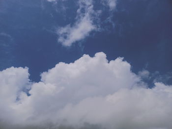 Low angle view of clouds in sky