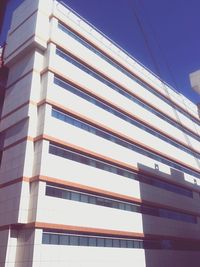Low angle view of modern building against sky