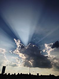 Low angle view of cloudy sky