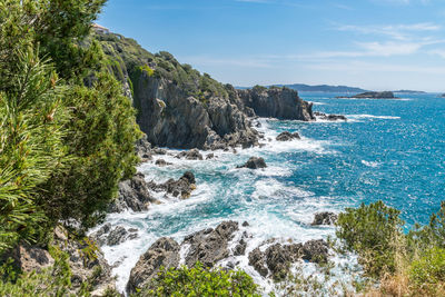 Scenic view of sea against sky