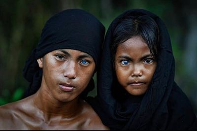 Buton tribe with blue eyes 