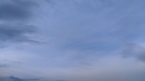 Low angle view of clouds in sky