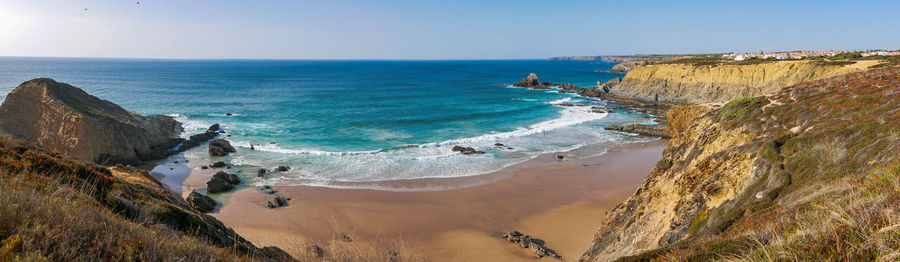 Scenic view of sea against sky