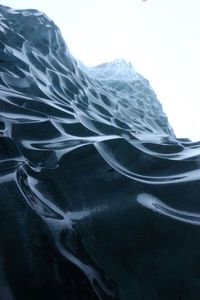 Close-up of snow covered land