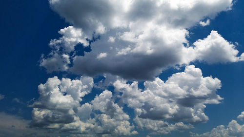 Low angle view of clouds in sky