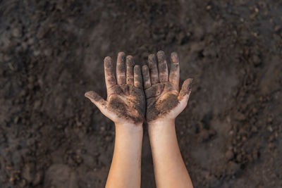 Close-up of human hand