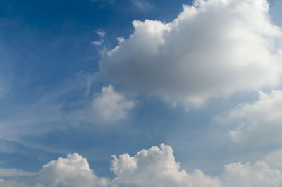 Low angle view of cloudy sky