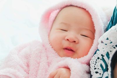 Close-up of cute baby boy