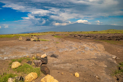 Scenic view of landscape against sky