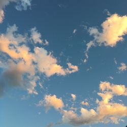 Low angle view of clouds in sky