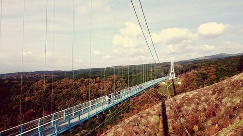 Panoramic shot of bridge against sky