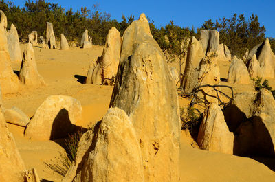 Panoramic view of rock formations