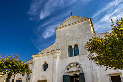 Low angle view of building against sky