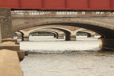 View of bridge over river