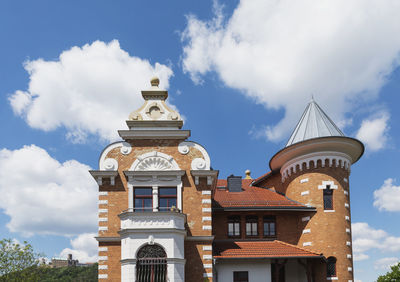 Low angle view of building against sky