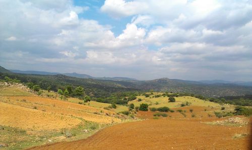 Scenic view of landscape against sky