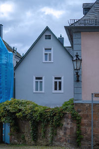 Low angle view of building against sky