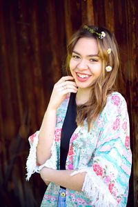 Portrait of a smiling young woman