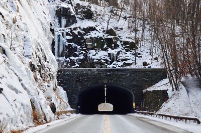 Road in tunnel