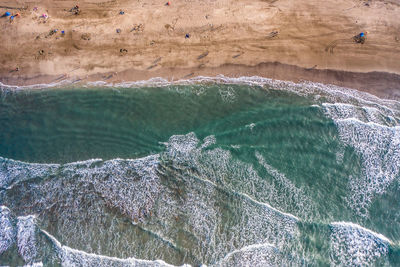 High angle view of a pool