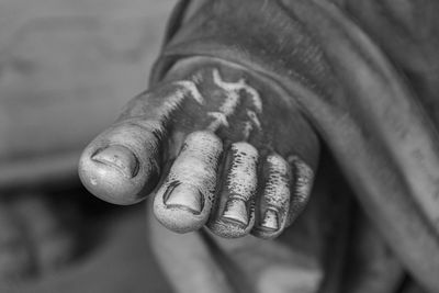 Close-up of human hand