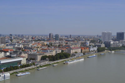 View above bratislava at summertime