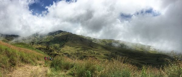 Panoramic view of landscape against sky