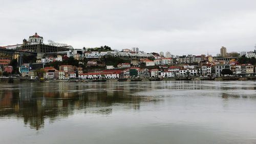 Reflection of built structures in water