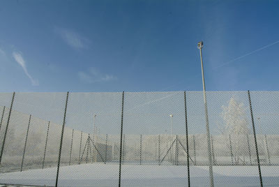 Fence against sky
