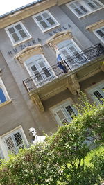 Low angle view of buildings in city