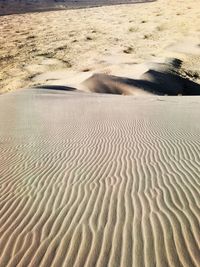 Sand dunes at desert