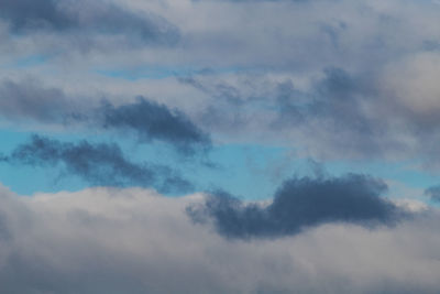 Low angle view of clouds in sky