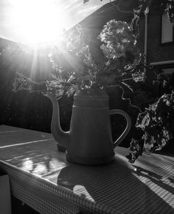 Flowers on table