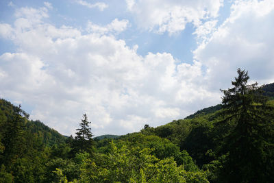 Low angle view of cloudy sky