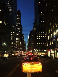City street at night