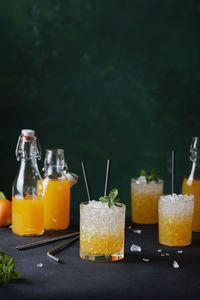 Close-up of drink on table