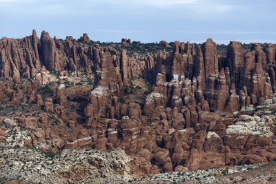 View of rock formations