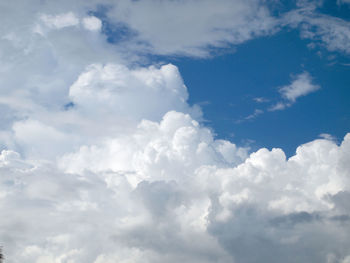 Low angle view of clouds in sky