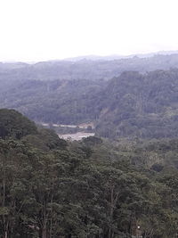 High angle view of landscape against sky