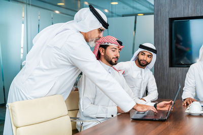 Portrait of doctor working in office