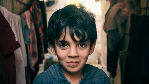 Portrait of smiling boy