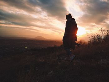 Man in forest